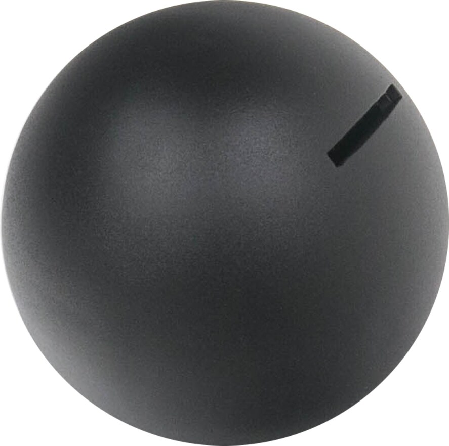 HMF Spardose Kugel mit Schlüssel, Sparbüchse, Durchmesser 10 cm, schwarz