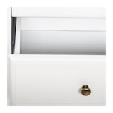 thumbnail of Meuble Console 2 Tiroirs en Bois Blanc et Naturel H 85 cm