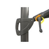 thumbnail of METRO PROFESSIONAL Guarda-sol suspenso quadrado, com franja, alumínio/aço, 3 x 3 m, com função de manivela e inclinação, antracite/cinzento