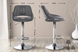 thumbnail of Barhocker Milet Kunstleder grau/chrom