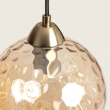 thumbnail of Ledkia Lámpara Colgante Cristal Cornelio Ámbar
