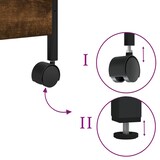 thumbnail of vidaXL Keukentrolley 50x30x70 cm bewerkt hout gerookt eikenkleurig