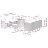 thumbnail of vidaXL 11-teiliges Garten Sofa Set mit Kissen Schwarz Poly Rattan Akazie