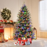 thumbnail of COSTWAY Albero di Natale artificiale da 210 cm con luci, abete con 11 modalità di illuminazione, 3 timer automatici, verde