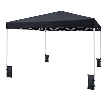 COSTWAY Gazebo 3x3m pop-up, altura ajustável, hidrorrepelente, UV 50+, com bolsa e 4 sacos areia