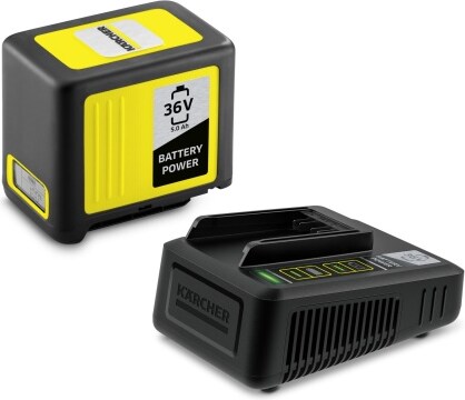 KÄRCHER Starter Kit Battery Power 36/50 | 36V / 5,0 Ah Wechselakku & Schnellladegerät | Real Time Technology