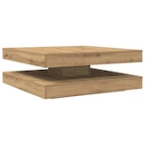 thumbnail of Table basse rotative à 360 degrés chêne artisanal 90x90x34,5 cm Modèle Élégance Moderne