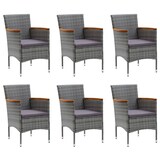 thumbnail of Helloshop26 - Conjunto de comedor de jardín exterior de 7 piezas muebles grises 02_0013949