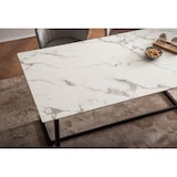 thumbnail of Esszimmertisch 120x60x76 cm Küchentisch Weiß in Marmor-Optik Modern, Esstisch Klein, Speisetisch Rechteckig, Tisch Esszimmer mit