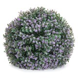 thumbnail of Künstlicher Busch HWC-L77, Buchskugel Dekopflanze Buchsbaumkugel Kunstpflanze Buxus, Outdoor Ø 35cm ~ lila