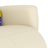 thumbnail of vidaXL Massagesessel mit Fußteil Creme Kunstleder