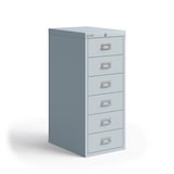 thumbnail of BISLEY Multidrawer Schubladenschrank aus Metall abschließbar in lichtgrau Schrank für Büro Werkstatt und Zuhause Stahlschrank