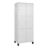 thumbnail of C+P Schließfachschrank Classic PLUS, Füße, 2 Abteile, 1950x800x500mm, 9016/9016