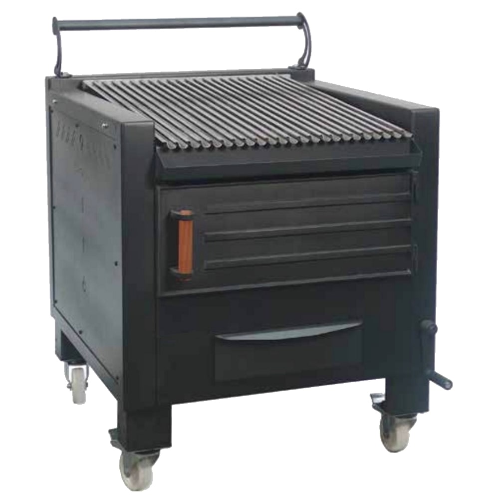 EURAST - Barbacoa de carbón vegetal 1 parrilla de 62x78 - 800x820x930 mm - 52000008