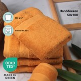 thumbnail of DoubleDry Handdoeken 6 st 50x100 cm - 100% katoen 500 g/m2 - okergeel