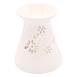 thumbnail of Candle Brothers Teelicht Duftlampe Riet, Aromalampe aus Keramik, HxBxT: 10,5x10x10 cm, für Duftöle & Teelichter, Weiß