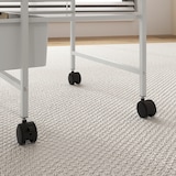 thumbnail of Carrinho Auxiliar com Rodas Carrinho de Cozinha de 3 Níveis com 3 Cestos e Estrutura de Aço 40,8x33,5x60,5 cm Branco