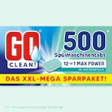 thumbnail of 10 kg ca. 500 Stück GO clean! 12-in-1 - 20g Max Power Spülmaschinentabs in Aufreißfolie