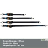thumbnail of 4x TRUTZHOLM Automatik Spanngurt Ratschenspanngurt Zurrgurt 3m x 50mm 750/1500 daN Spitzhaken selbstrollend