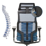 thumbnail of Bürostuhl / Chefsessel POFIT GEN2 Netzstoff blau hjh OFFICE