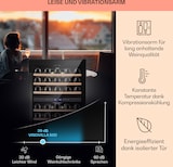 thumbnail of Klarstein Vinovilla 50 Duo Zweizonen-Weinkühlschrank 153l 51 Fl. 3-Farben Glastür Schwarz