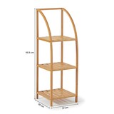 thumbnail of Estante arqueada em bambu com 3 níveis Canoply 110.5x37x35cm Natural Thinia Home