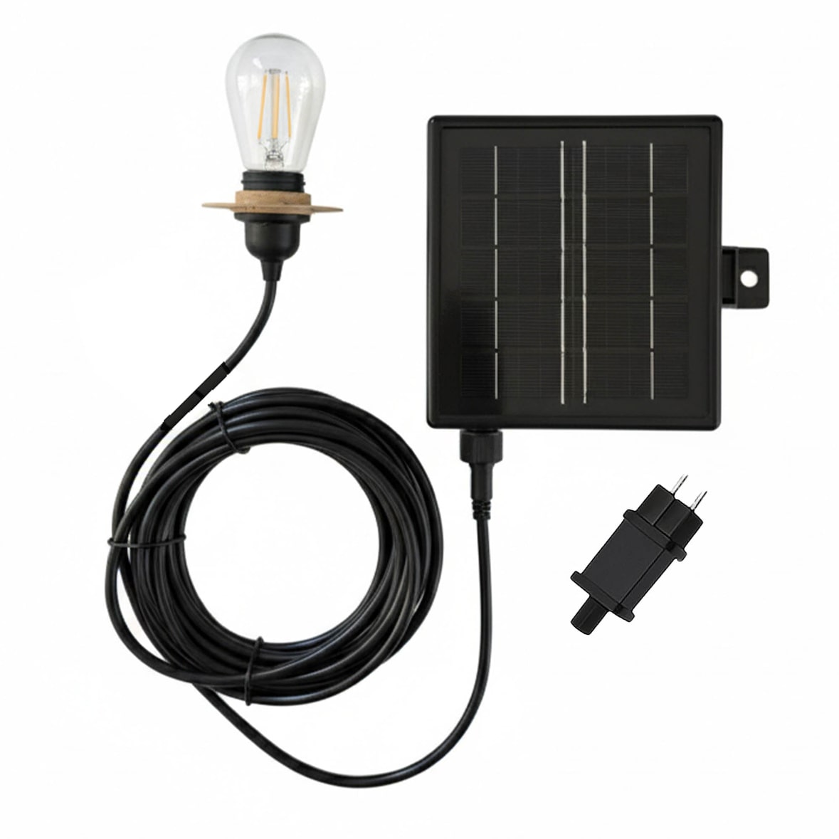 Lumisky Câble solaire électrique ENNA SOLAR 5m Plastique Noir