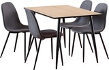 thumbnail of Wilma Essgruppe Tisch mit 4 Stühlen weiß, dunkelgrau.