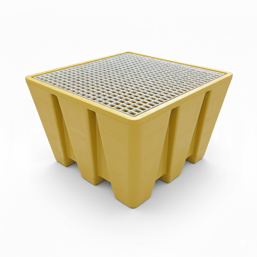 Bac de rétention pour cuve ibc - plast'up rotomoulage - JAUNE