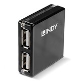 thumbnail of Lindy 42742 USB-HUB 2.0 Mini Hub 4 Port, 4x4cm  Bus powered only