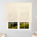 thumbnail of WellHome - Doorschijnend polyester rolgordijn 140 x 175 cm (Breedte x Hoogte) Beige