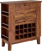 thumbnail of Hausbar Sheesham Massivholz  Weinschrank für Flaschen : Farbe - Sheesham
