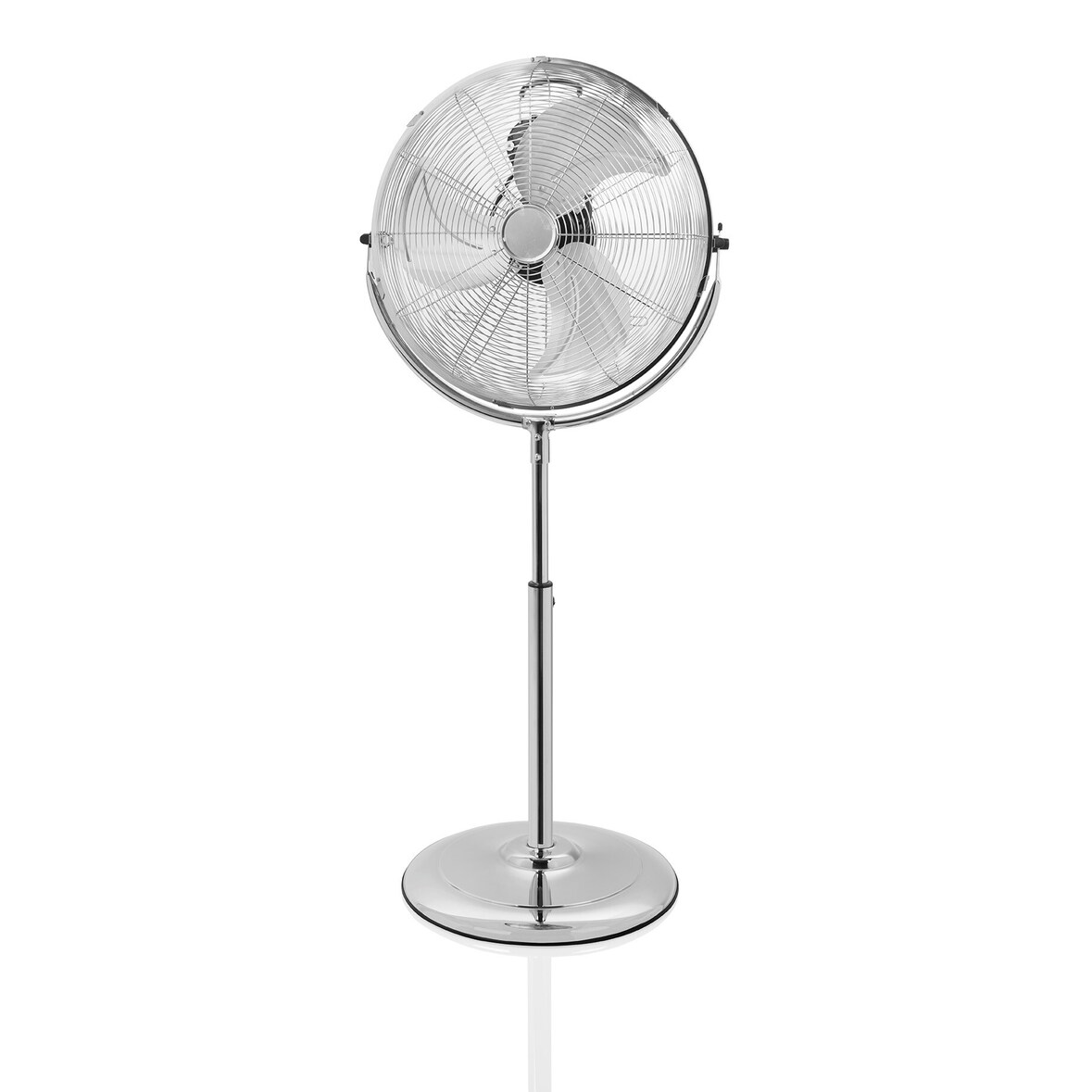 Tarrington House Ventilador de pie SWM4525, 43.3 x 55.5 x 133 cm, Ø 44 cm, 120 W, 3 velocidades, plata