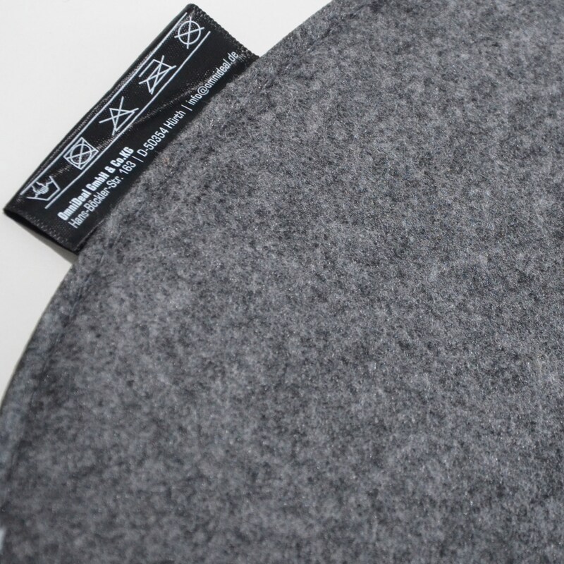 Cuscino Ovale Di Feltro Per Sedie 40x37cm Cuscino Di Seduta 8mm Bicolore Grigio 6070206