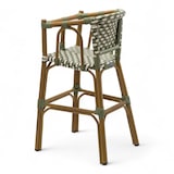 thumbnail of Chaise haute bébé TROCA - Tressage Vert et Blanc