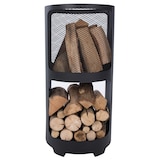 thumbnail of Braciere RedFire Buffalo – metallo con rivestimento nero – Ø43 cm – altezza 90 cm – con vano porta legna – nero