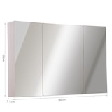 thumbnail of kleankin  Armadietto Pensile da Bagno a Parete con Specchio a 3 Ante