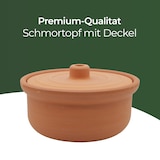 thumbnail of Viapot Small 1350 ml - Natur - Terrakotta-Schmortopf mit Deckel - 20×9 cm