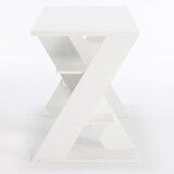 thumbnail of Scrivania Ufficio Pc Tavolo Porta Computer con 6 Ripiani Laterali Salvaspazio, Mobile in Legno, per Studio e Casa - 137x60x75cm Bianco