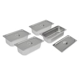 thumbnail of Vertes Speisenwärmer Buffetwärmer 1500W Edelstahl, 4x 1/4 GN Behälter (4x 2,8L), Ablasshahn, Bain Marie, 50-200°C