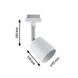thumbnail of Paulmann URail Schienenspot Cover Einzelspot GU10  max. 10W  dimmbar 230V Weiß#Chrom 95336