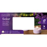 thumbnail of Solar LED Teelicht Outdoor 7x3cm Kunststoff Outdoorkerzen Flammenlose Teelichtkerzen flackernde Flamme Tischkerzen Dekokerzen Kerzen Lila Warmweiß