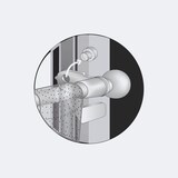 thumbnail of Kit tringle à rideaux Sans-Perçage Extensible 30-45cm Blanc - Boulet