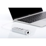 thumbnail of DIGITUS USB 2.0 auf Fast Ethernet Adapter, 3-Port USB Hub