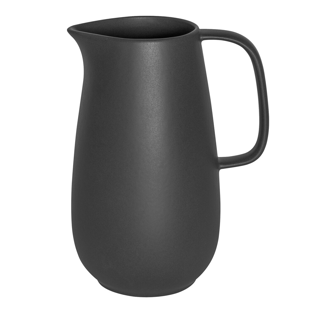 Pichet uno 2 l noir - 200 cl Rond Grès Table Passion