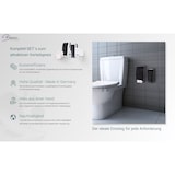 thumbnail of KOMPLETT-SET Toilettenkabine: Toilettenpapierspender + SENSOR Sitzreinigung + Reinigungsschaum + Füllmittel