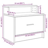 thumbnail of vidaXL Nachttische mit Schublade 2Stk. Schwarz Eichen-Optik 51x31x47cm