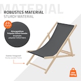 thumbnail of ECD Germany 10er Set Liegestuhl klappbar Anthrazit Holz, verstellbar 3 Positionen bis 120 kg, Sonnenliege Gartenliege Strandstuhl