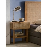 thumbnail of SIT Möbel Mesa de cabeceira | 1 gaveta, 1 prateleira | Madeira de teca com trama de rattan | natureza | L 48 x P 45 x A 60 cm | 07959-01