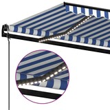 thumbnail of vidaXL Automatische Markise mit LED Windsensor 350x250 cm Blau Weiß
